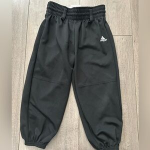 Adidas Black Kids Elastic Waist t-ball/baseball pants/knickers - xxs children's